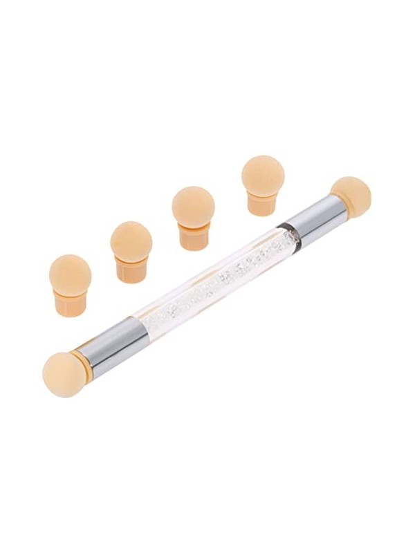 PENNELLO PER NAIL ART+4 RICAMBI SPUGNE PENNELLO PER NAIL ART+4 RICAMBI SPUGNE