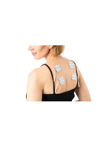 4 ELETTRODI  A  B  ADESIVI PER ELETTROSTIMOLAZIONE  35X45