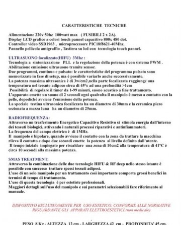 RFU 3D smas Ultrasuoni Focalizzato + Radiofrequenza
